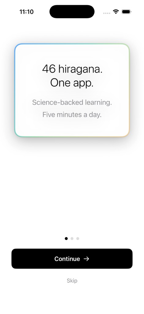 Open the app and tap Start